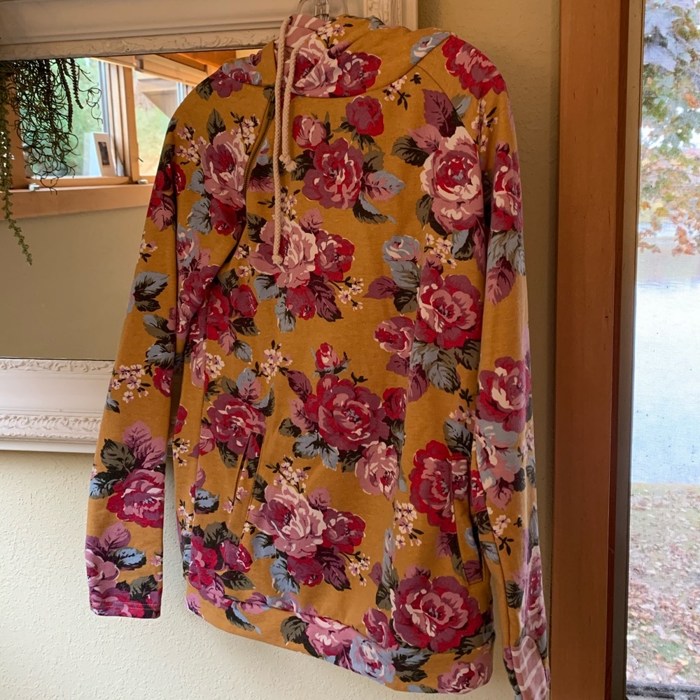 NWT Flowered Hoodie